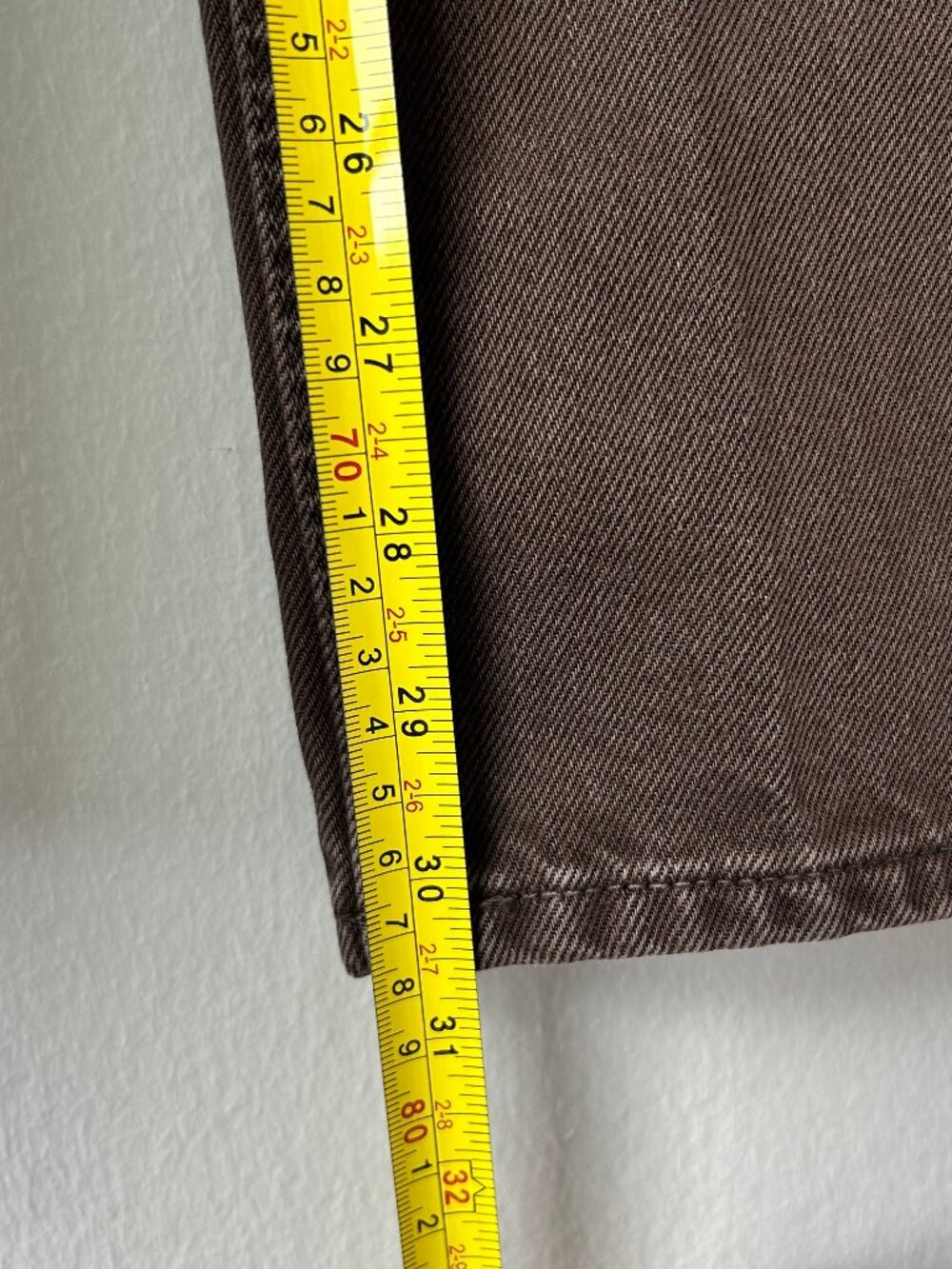 Rag & Bone Saige Low Rise Relaxed Straight Full Jeans Dark Brown Women Size 26 - Picture 14 of 14